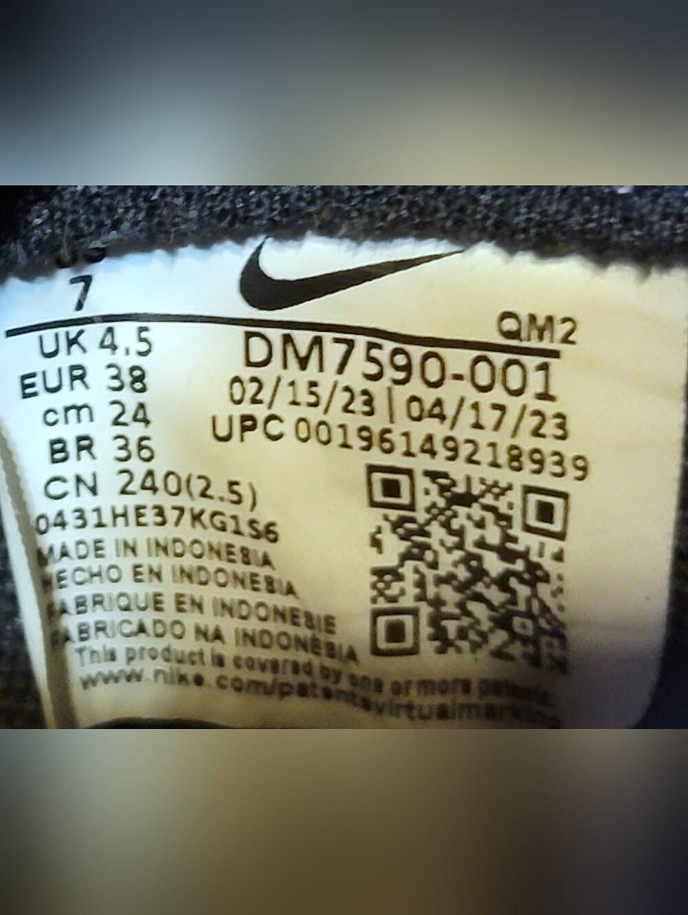 Nike Court Legacy Lift Black Sail DM7590-001 Size 7 Women's - Picture 7 of 7